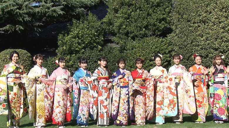 “風物詩”晴れ着姿でズラリ 本田望結「来年JK。大人への道を」