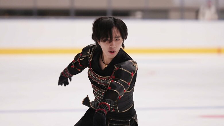 フリーではよろいをモチーフにした衣装で臨む三浦佳生（東京選手権）