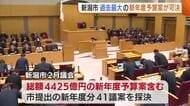 【新潟市】過去最大“総額4425億円”の新年度予算案可決 地震からの復旧・物価高対応…「市の発展のため大きく前進を」