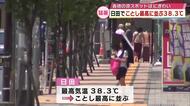 体温超えの危険な暑さ　“日田市で38.3度”2026年最高タイ　大分県内で10人が熱中症疑いで搬送