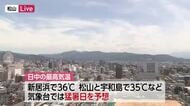 梅雨明け…愛媛の１３日は多くの地点で“猛暑日”予想　熱中症警戒アラート発表　休憩・水分補給を【愛媛】