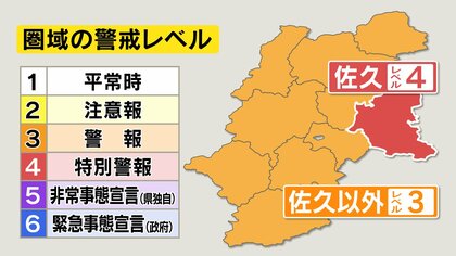 【新型コロナ】佐久圏域の警戒レベル4に引き上げ「特別警報」発出　年末年始の新規感染者急増