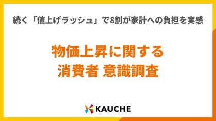 【全国1,053人調査】続く「値上げラッシュ」で8割が家計への負担を実感