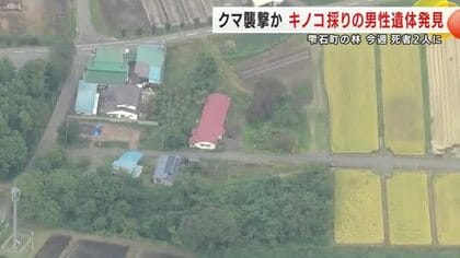 クマ襲撃か、キノコ採りの71歳男性の遺体を発見　雫石町の林　1週間で死者2人に　岩手県