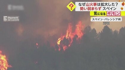 【延焼原因は干ばつ】スペイン首相「気候の緊急事態」　“東京ドーム850個分”焼失の山火事1700人避難　伊でも広範囲被害
