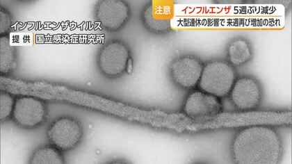 【インフルエンザ／山形】患者数159人（前週比-120人）　連休明け・来週以降は感染者増えるおそれ