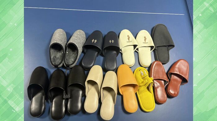 10種類ものスリッパを購入し対策もー