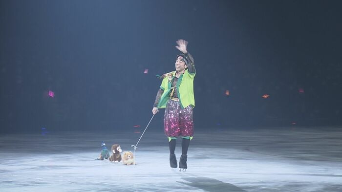 織田信成さんは「桃太郎」のコスチュームで登場、会場を一つにした