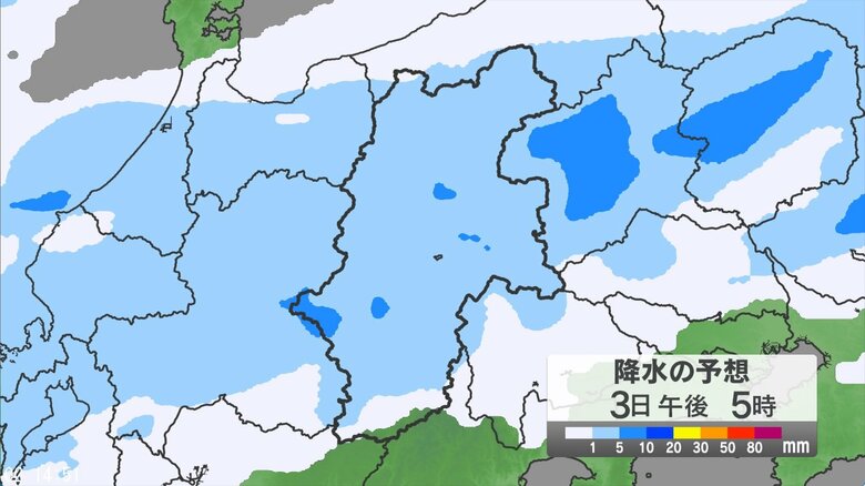 「警報級の大雨」の可能性　長野県では4日にかけて大気の状態が非常に不安定　24時間予想降水量は北部80ミリ、中部・南部100ミリ（3日午後6時から・多い所で）｜FNNプライムオンライン