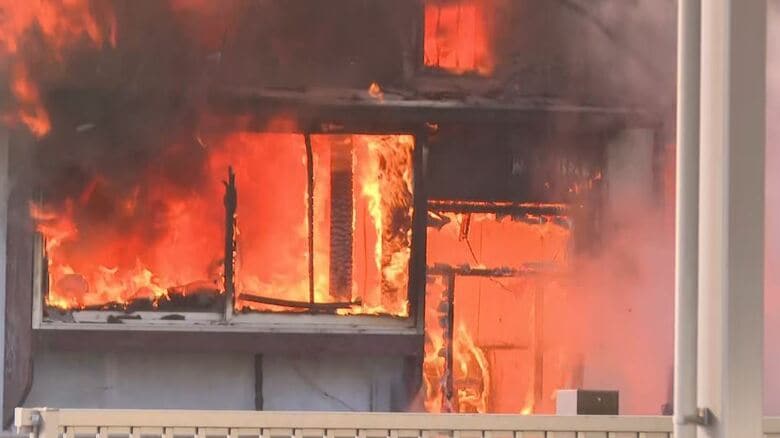 「炎が出ている」住宅全焼　焼け跡から1人の遺体　70代女性と連絡つかず　長野・飯田市｜FNNプライムオンライン