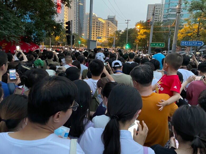 中国の人出は凄まじい