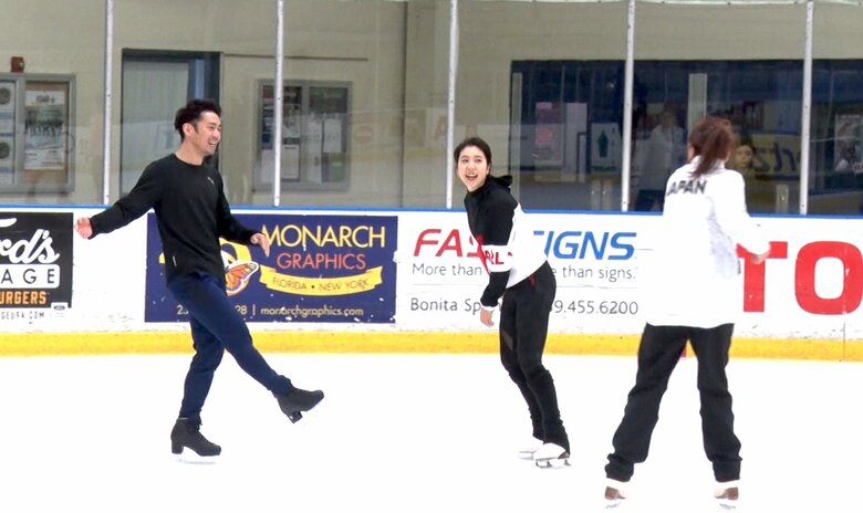 基礎のスケーティングを繰り返し技術を高めていった