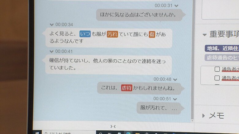 電話で受けた相談内容を即座に文字化（ForeSight Voice Mining）