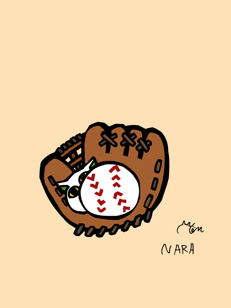 奈良県のご当地ネコ（グローブねこ）