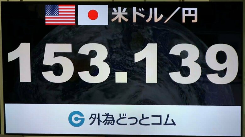 11日午前の円相場は1ドル＝153円前半で推移