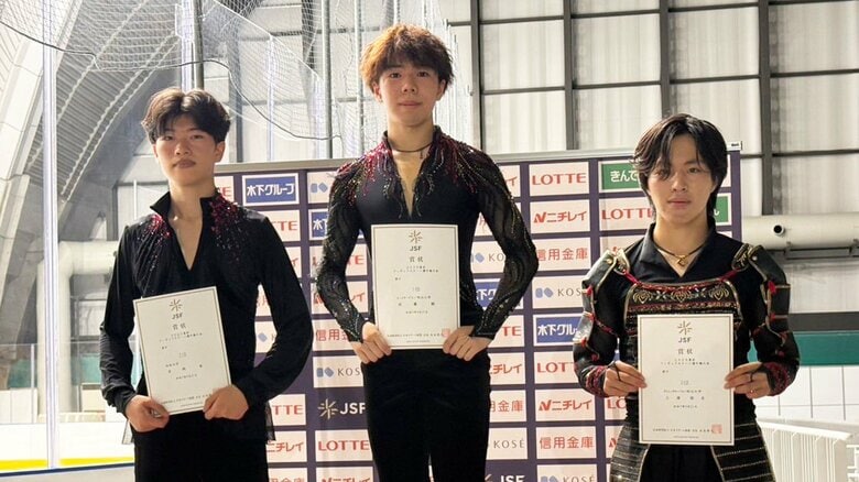 シニア男子表彰台（東京選手権）