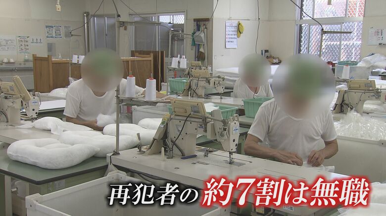再犯者の7割が無職