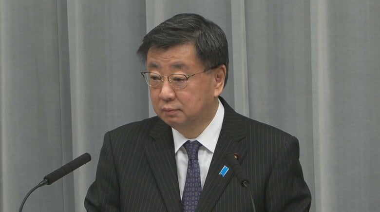 安倍派の事務総長経験者の松野官房長官