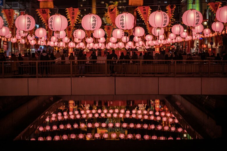 ピンクのランタンも