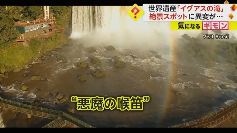 “悪魔の喉笛”と名付けられた遊歩道