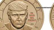 トランプ大統領の肖像入り「1ドル金貨」製造へ　肖像の横には「我々は神を信じる」と刻印