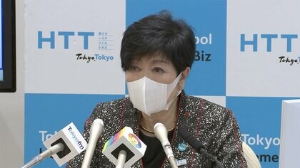 【速報】小池都知事会見で涙「大変ショックを受けております」　安倍元首相銃撃事件