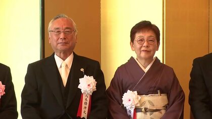 県勢功労者表彰式　八木橋伸之さんと菅原悦子さん　震災復興などに貢献　岩手県