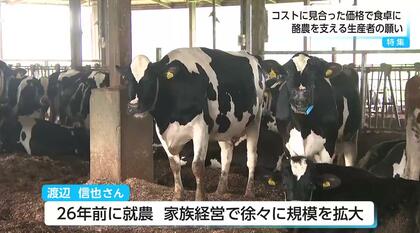 牛乳1リットル50円以上値上がり…酪農家90頭飼育の渡辺さん、後継ぎの息子2人と酪農の未来を描く