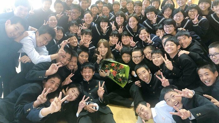 「人生はあなたたち自身が切り開く」というと生徒が身を乗り出すという