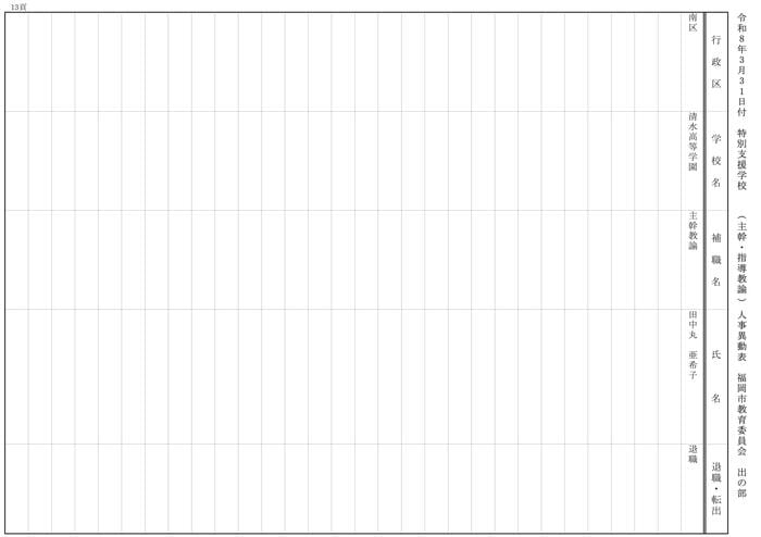 【出の部】小学校・中学校・特別支援学校
