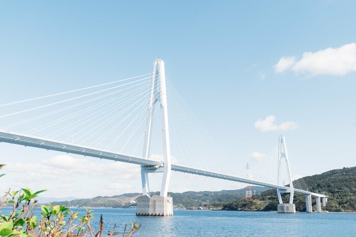 見上げれば絶景 大島大橋公園