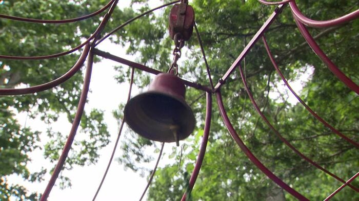 願いが叶う?「えぞしかの鐘」