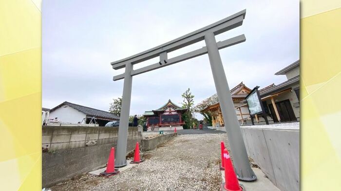 東京の神社に設置したステンレス鳥居
