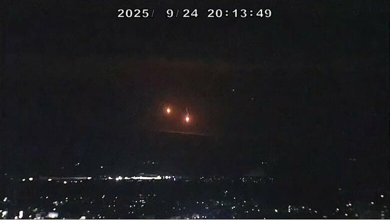 「空から赤や白の光が降りてきた」そのスピードは、かなりゆっくり…岩手・滝沢市の夜空に謎の発光体　情報カメラが捉えたその正体に迫る｜FNNプライムオンライン