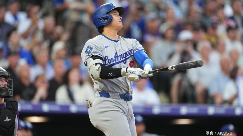 大谷翔平“確信弾”2試合連続30号ツーランホームラン　飛距離137mの大アーチで6年連続の30号到達｜FNNプライムオンライン