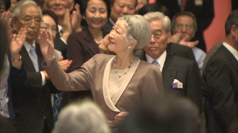 2013年3月　「東日本大震災復興応援コンサート」を訪れた皇后・美智子さま