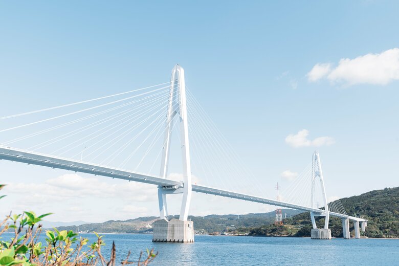 見上げれば絶景　大島大橋公園