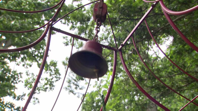 願いが叶う？「えぞしかの鐘」