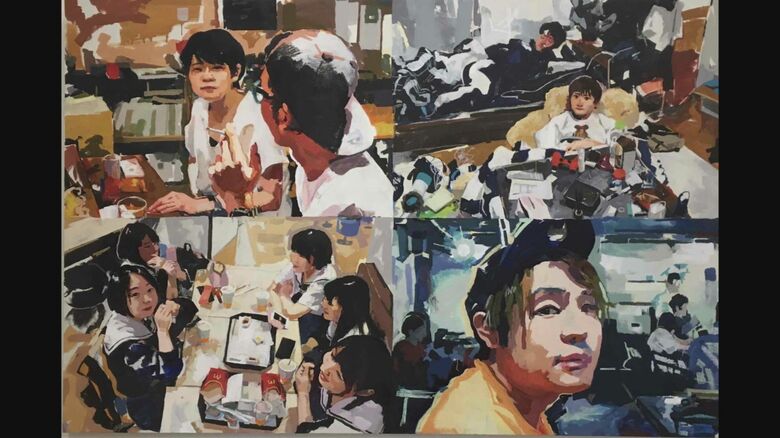 筒井さんの油絵