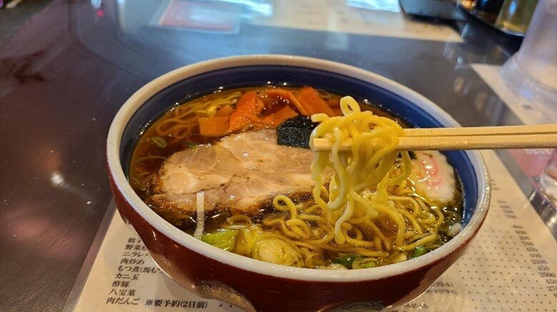 「蓬莱軒」の看板メニュー「支那そば」（900円）