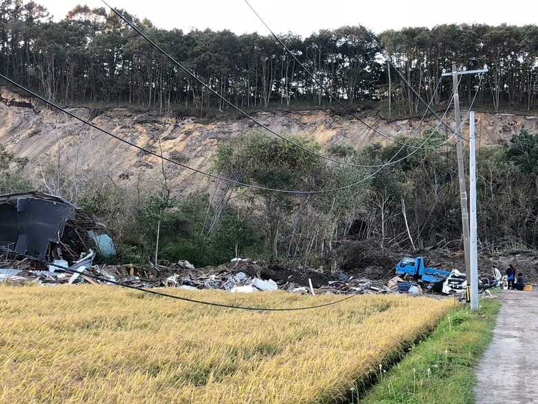 北海道　厚真町　9月末の状況