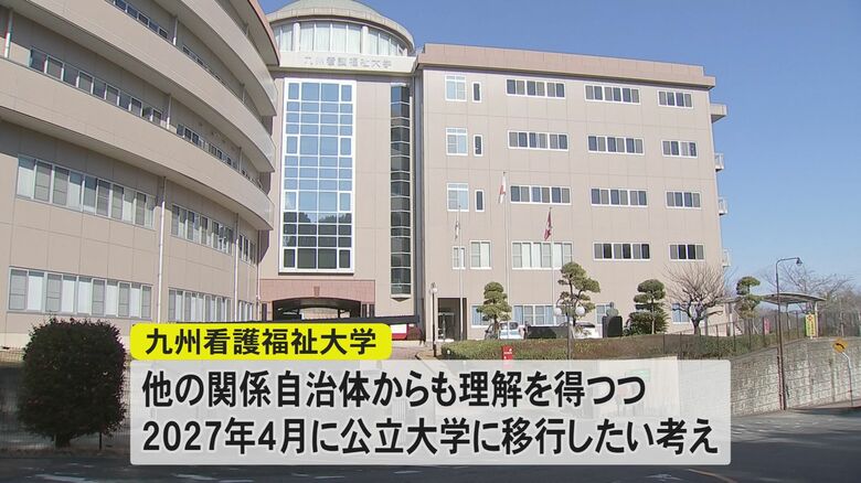2027年4月にも公立大学に移行したい方針