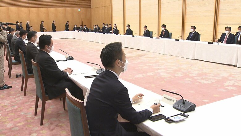 経済安全保障推進会議の初会合(19日午前 首相官邸)