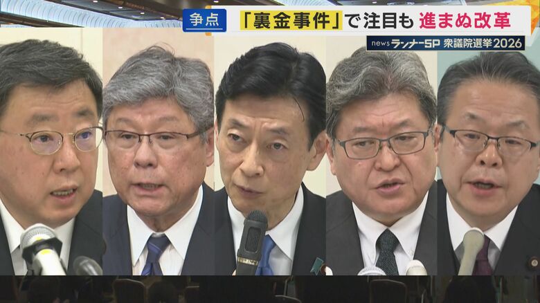 裏金問題が指摘された旧安倍派の幹部