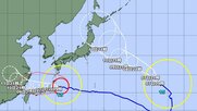 【台風情報】ダブル台風の今後の進路予想は　台風13号は8日（土）にかけて強い勢力を維持して南西諸島に接近し、9日頃にかけて東シナ海を西に進む見込み