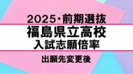【全掲載】福島県立高校入試・前期選抜　出願先変更後　志願倍率まとめ　全日制全体の倍率は1倍を下回る　福島高校は1.16倍　安積高校は1.12倍