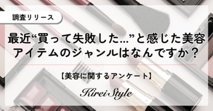 最近買った美容アイテムで”失敗した”と感じたもの、第2位は「スキンケア」、第1位は?年代や職業によっても異なる傾向が!