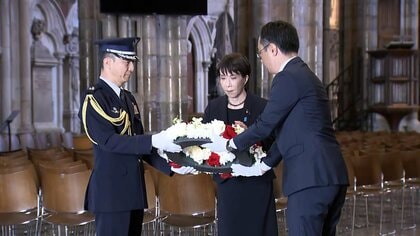 高市総理、ウェストミンスター寺院で献花　日本時間午後7時頃からスターマー首相と首脳会談へ