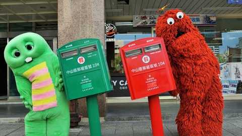 ガチャピン ムックが郵便ポストになっちゃった 台湾初上陸に密着 台湾の大型イベント 漫画博覧会 に出演