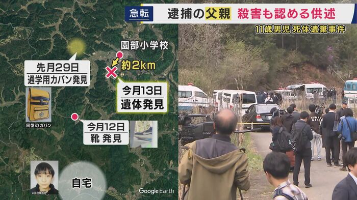 一連の捜索箇所